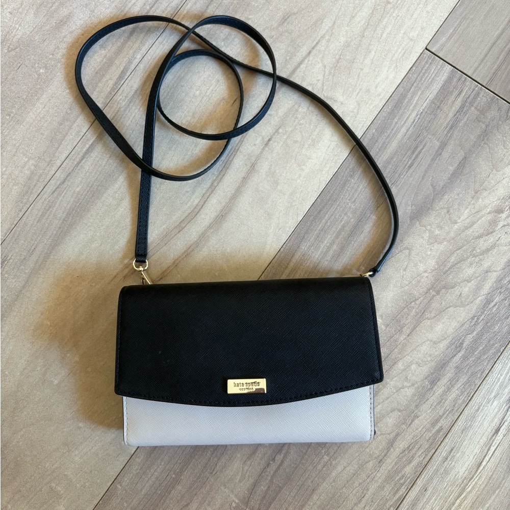 Kate Spade Black and Gray Crossbody Bag
